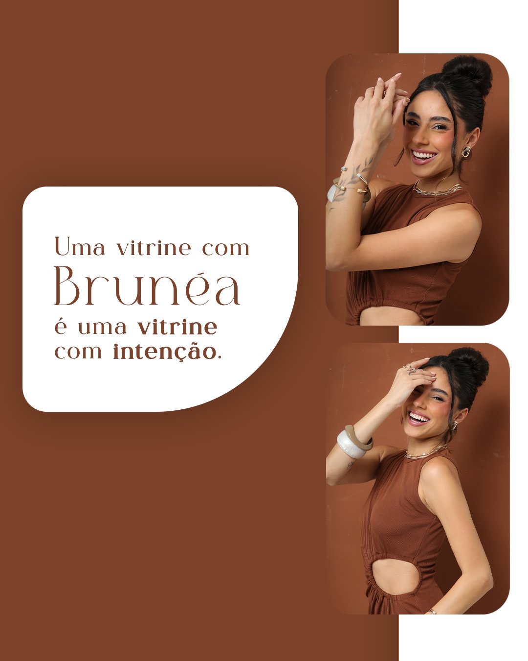 Tons sofisticados, formas que chamam atenção e mix que convida ao toque. Brunéa é uma daquelas coleções que valorizam sua apresentação, fortalecem sua marca e despertam desejo à primeira vista. Quer atrair o olhar certo? Comece com o produto certo. #ColeçãoBrunéa #RevendaComEstilo #LuAcessórios #VitrineDeImpacto